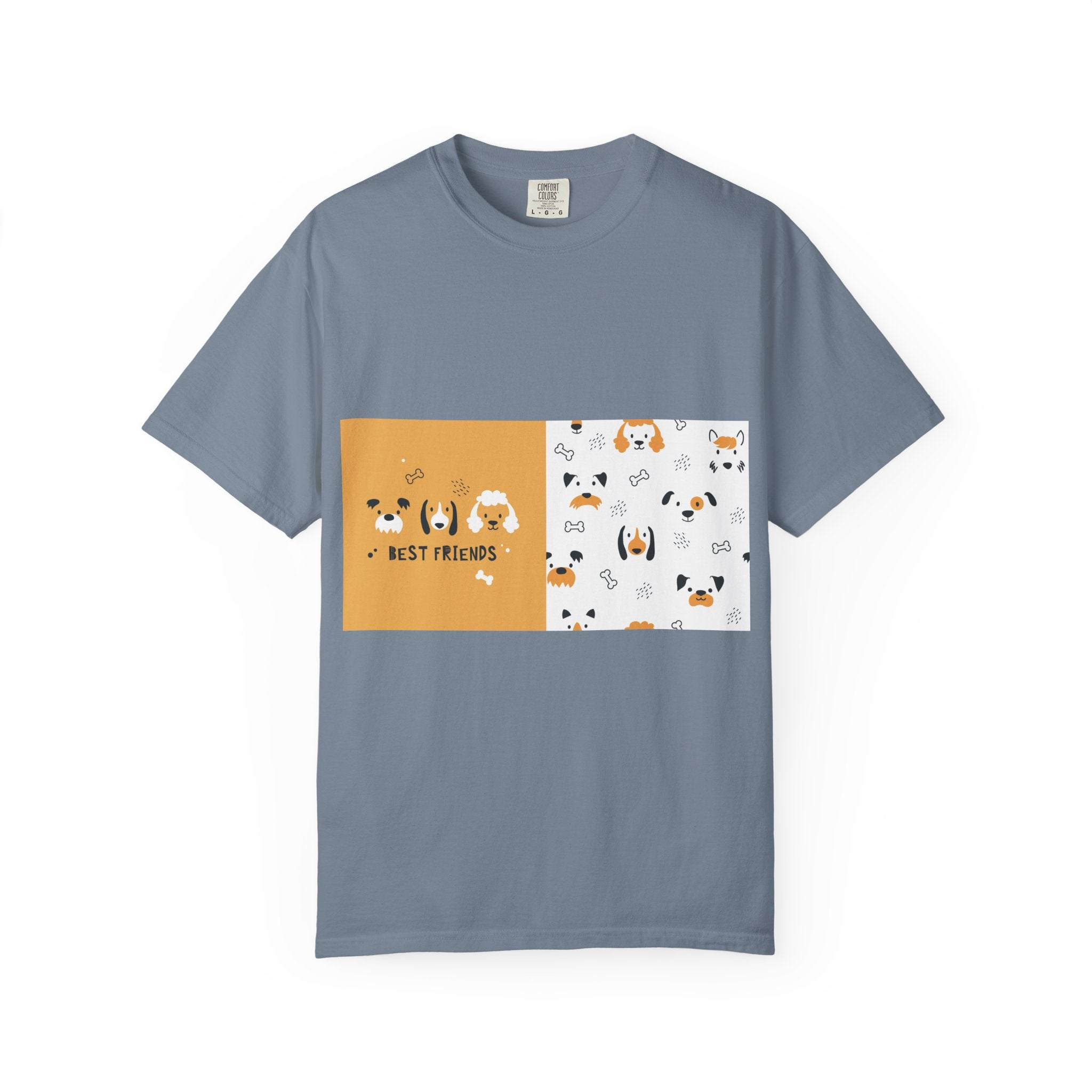 Best Friends Dog Pattern T-Shirt