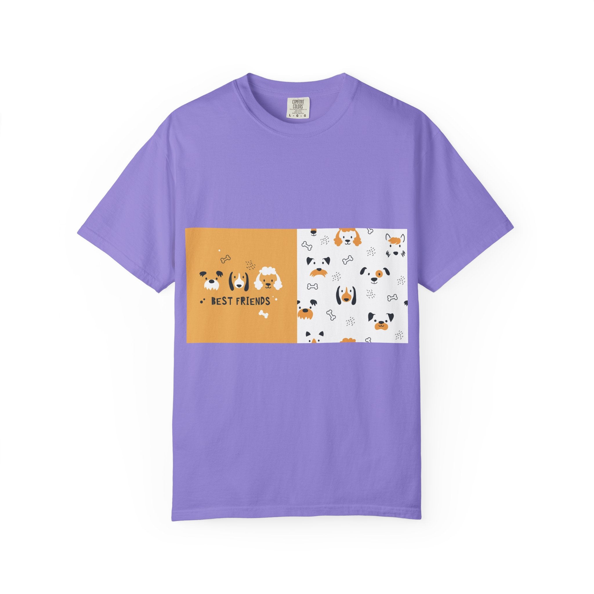 Best Friends Dog Pattern T-Shirt