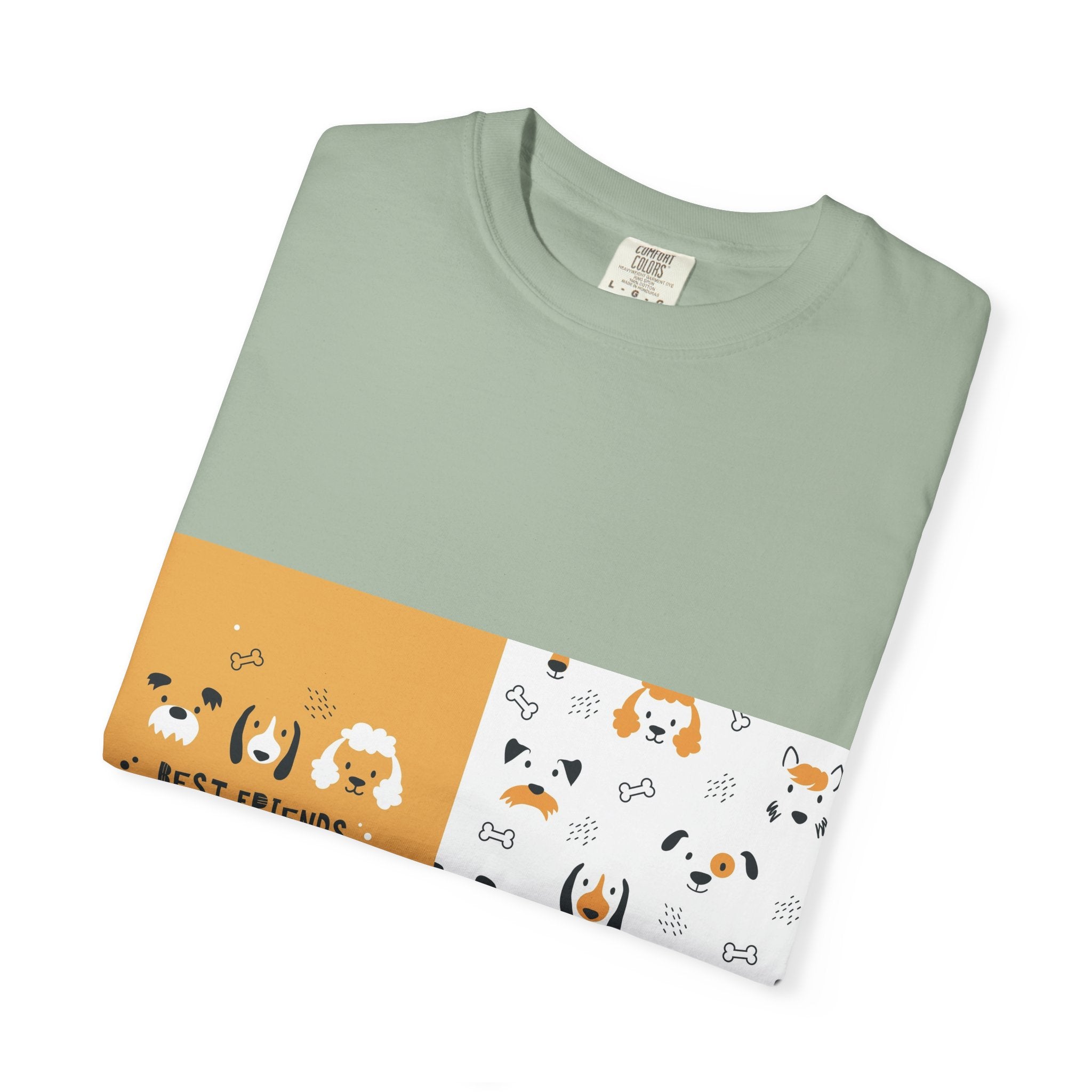 Best Friends Dog Pattern T-Shirt