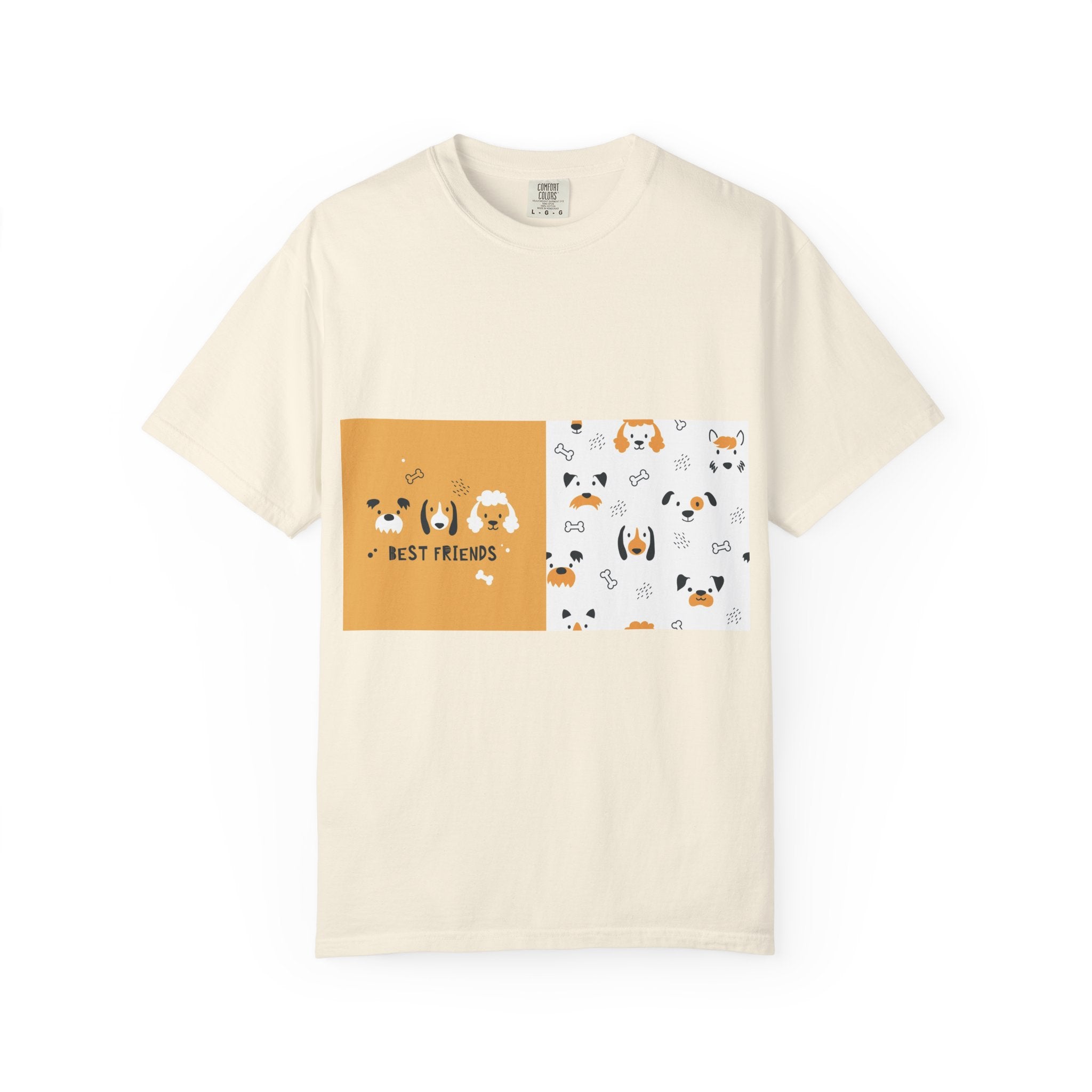 Best Friends Dog Pattern T-Shirt