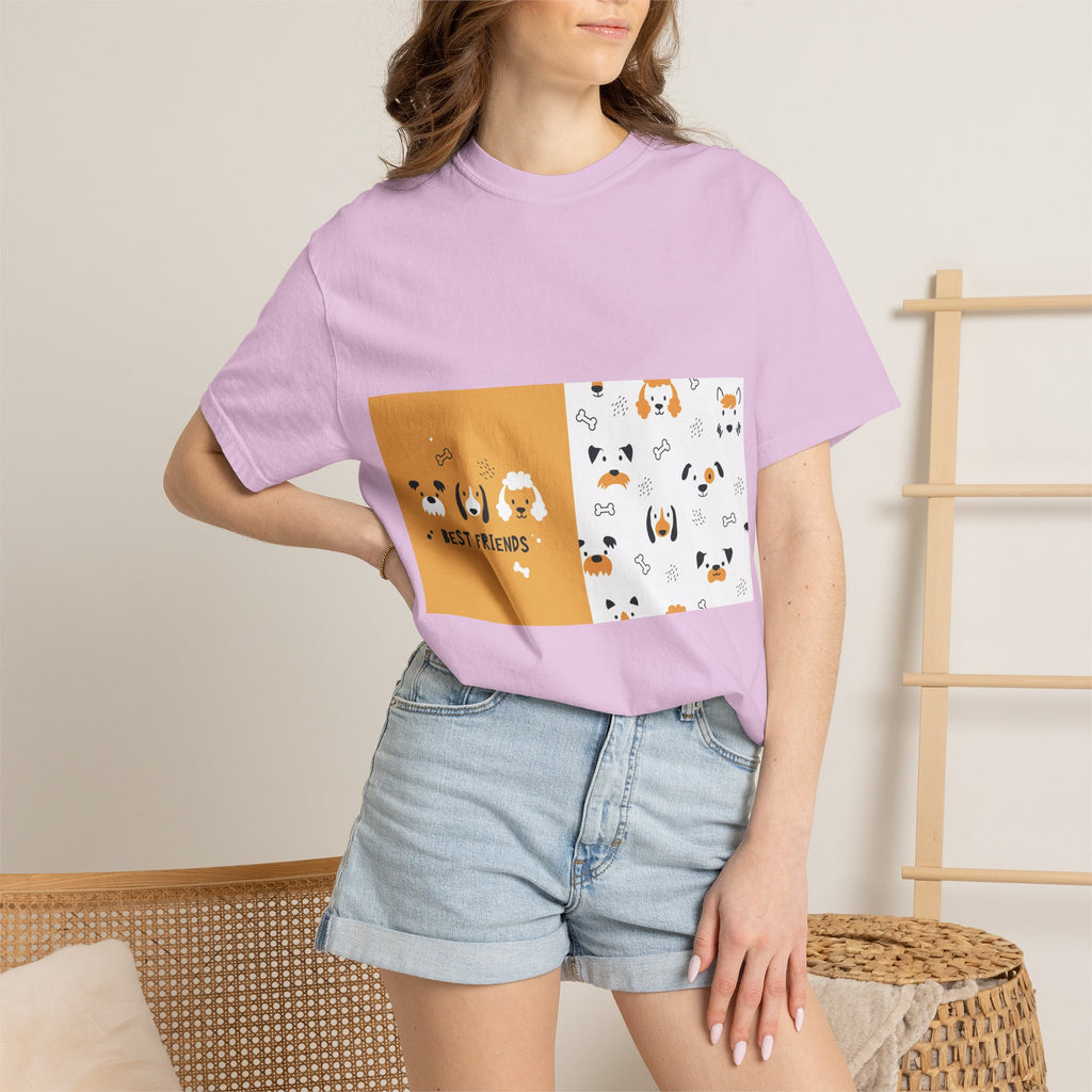 Best Friends Dog Pattern T-Shirt