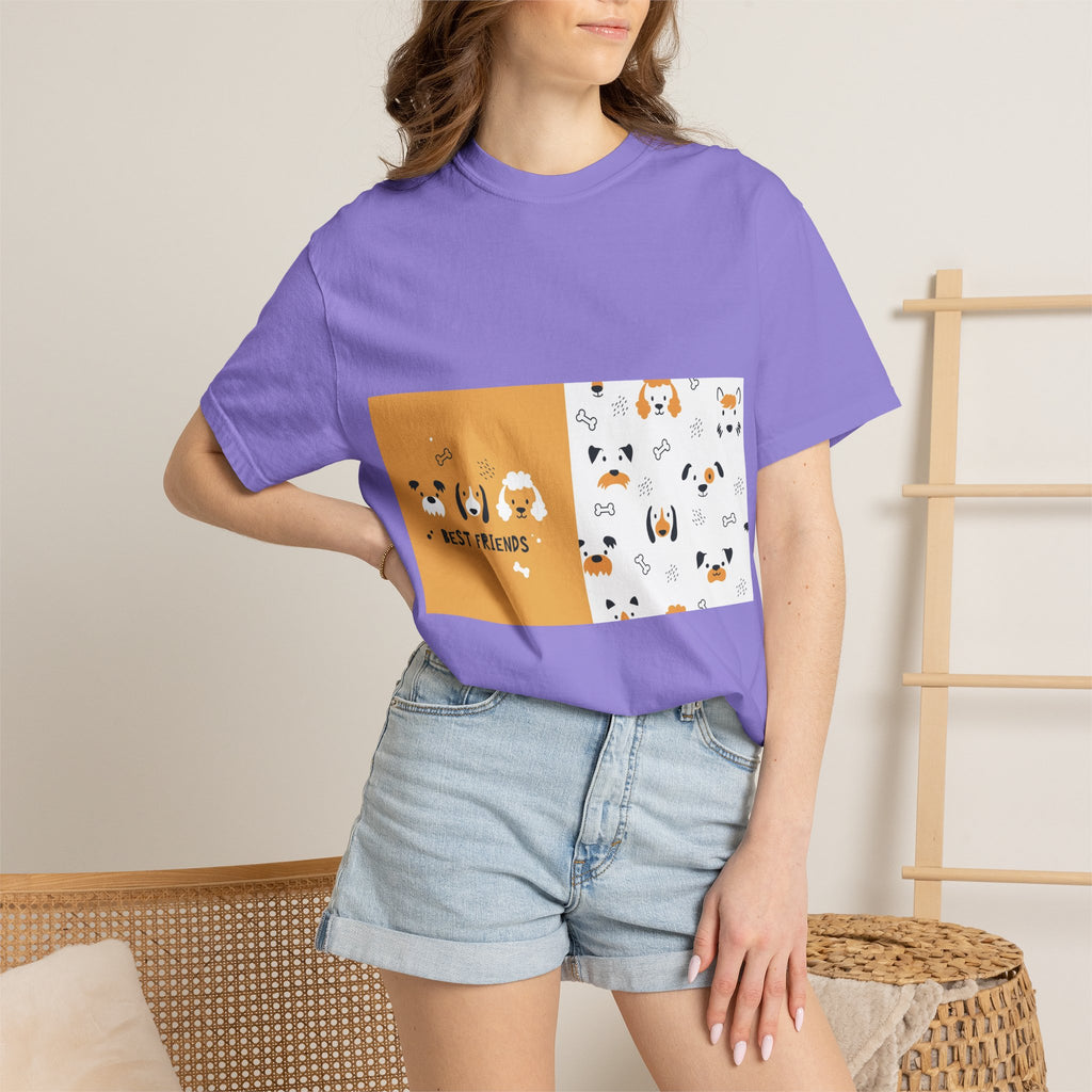 Best Friends Dog Pattern T-Shirt