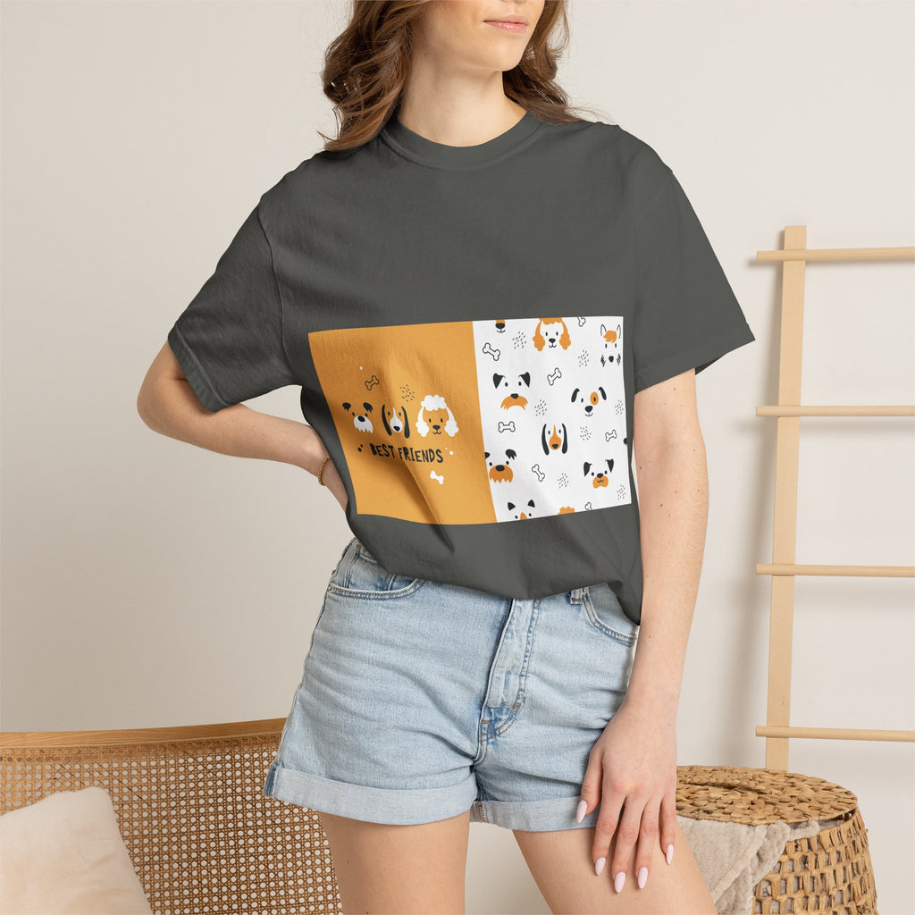 Best Friends Dog Pattern T-Shirt
