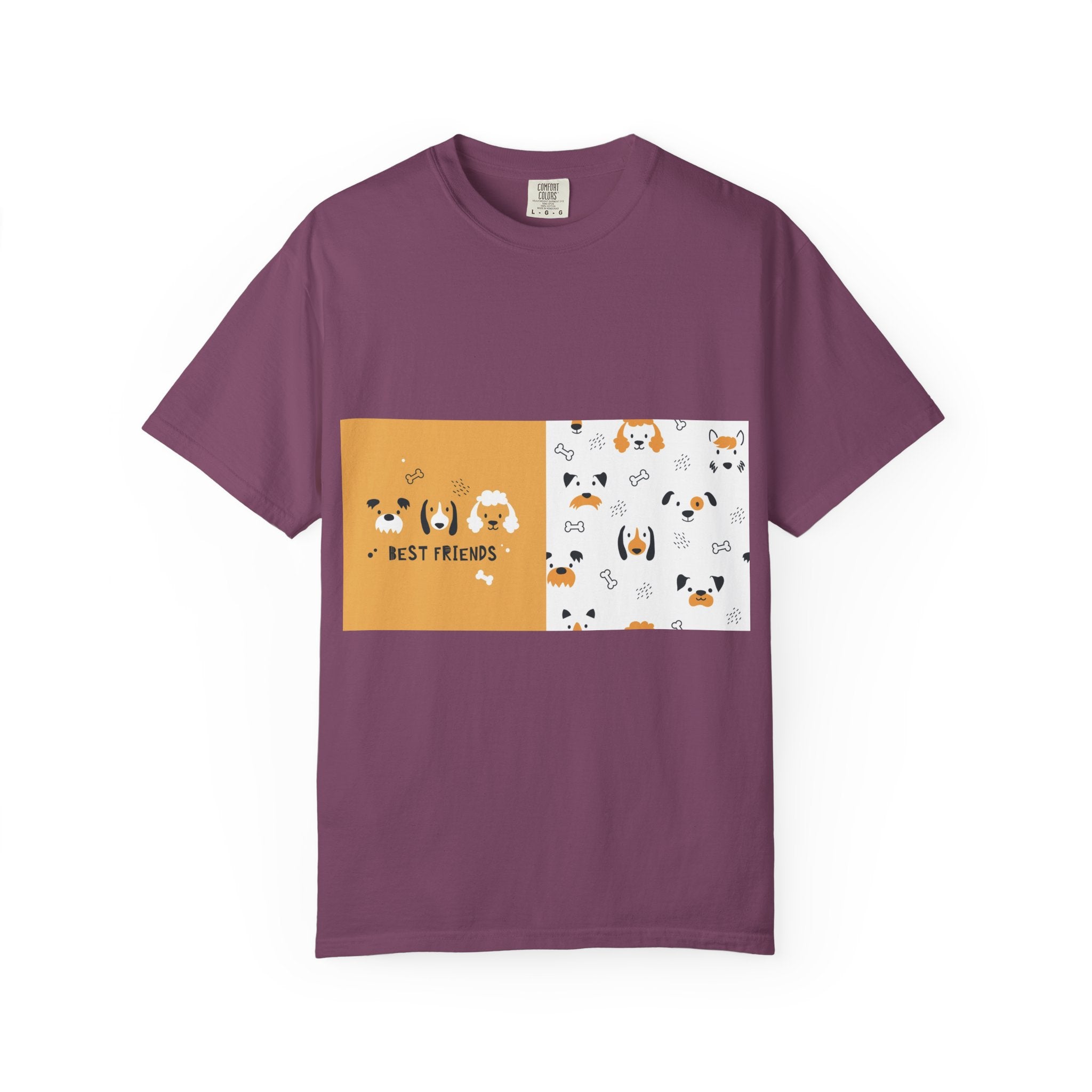 Best Friends Dog Pattern T-Shirt