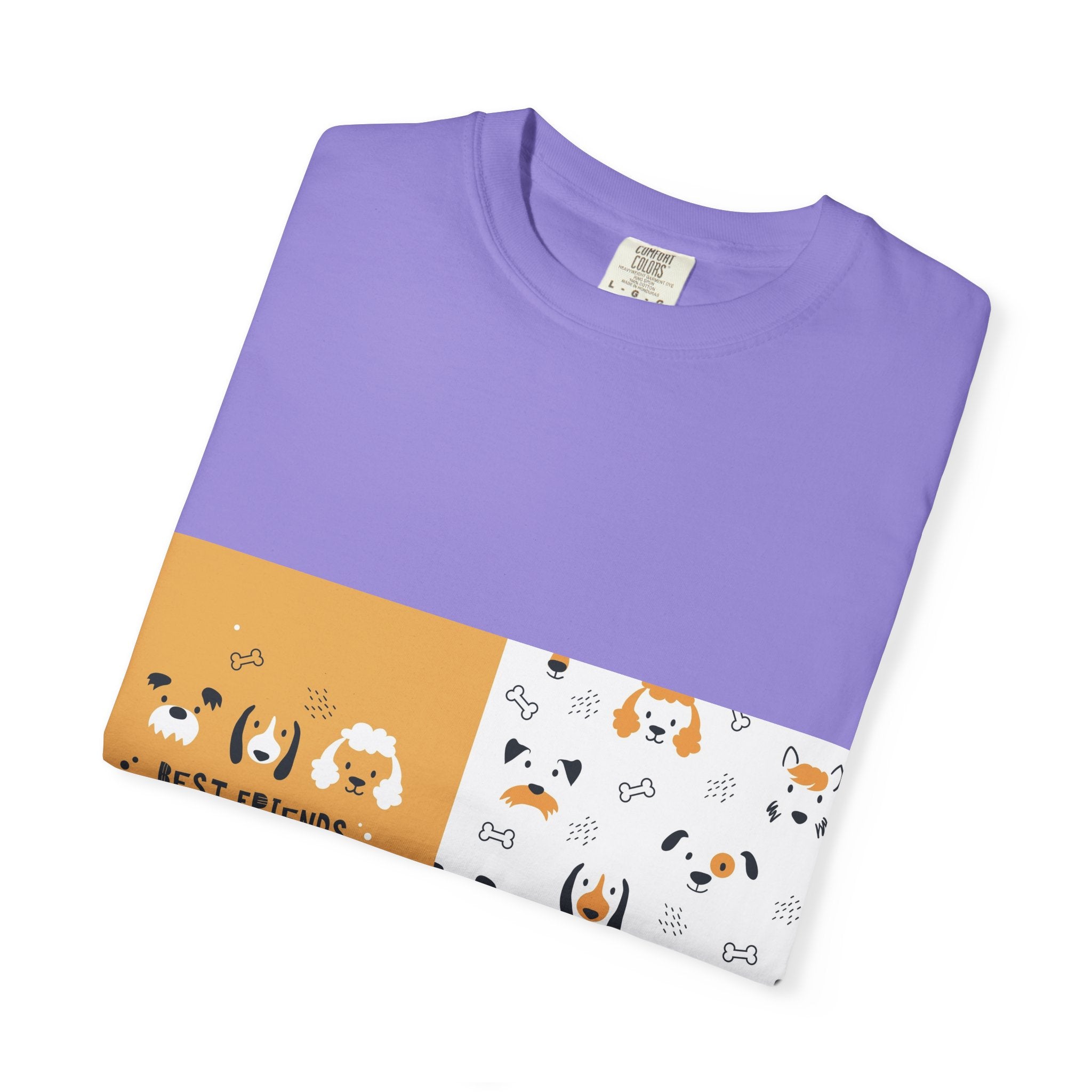Best Friends Dog Pattern T-Shirt