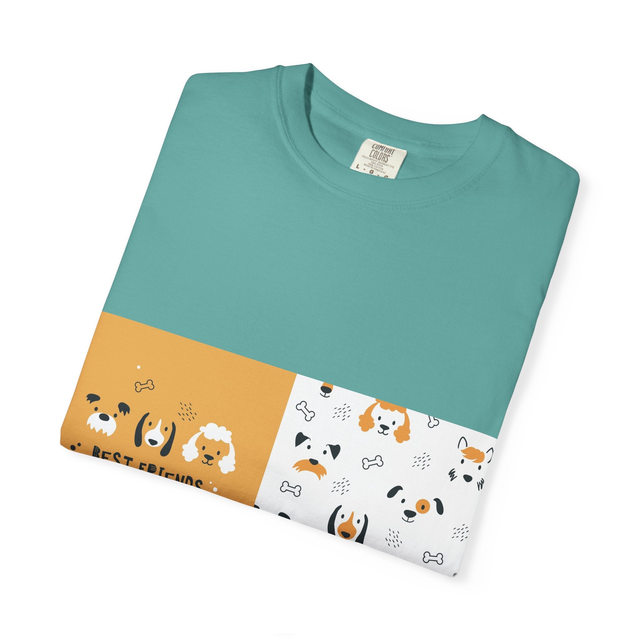 Best Friends Dog Pattern T-Shirt
