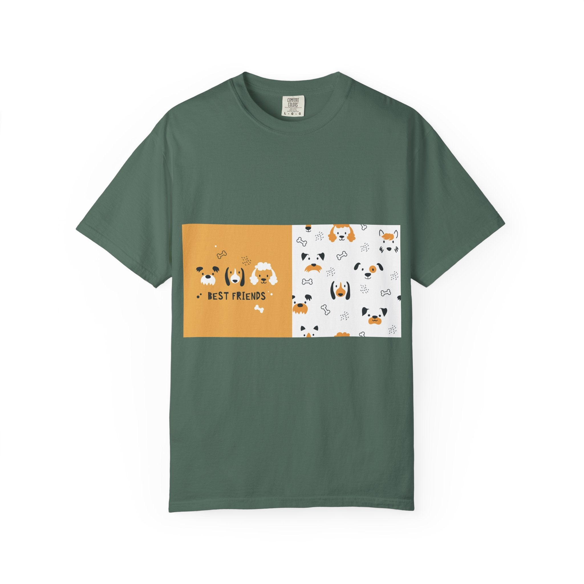 Best Friends Dog Pattern T-Shirt