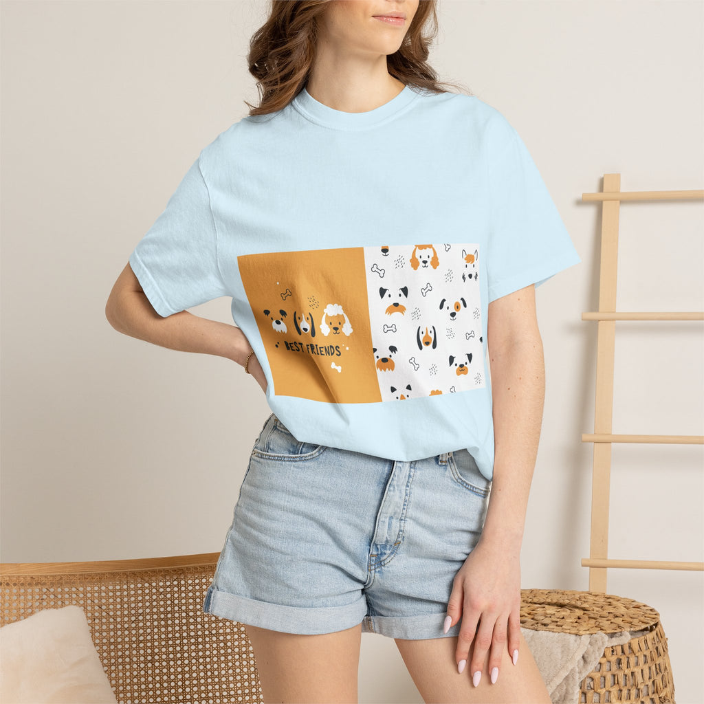 Best Friends Dog Pattern T-Shirt