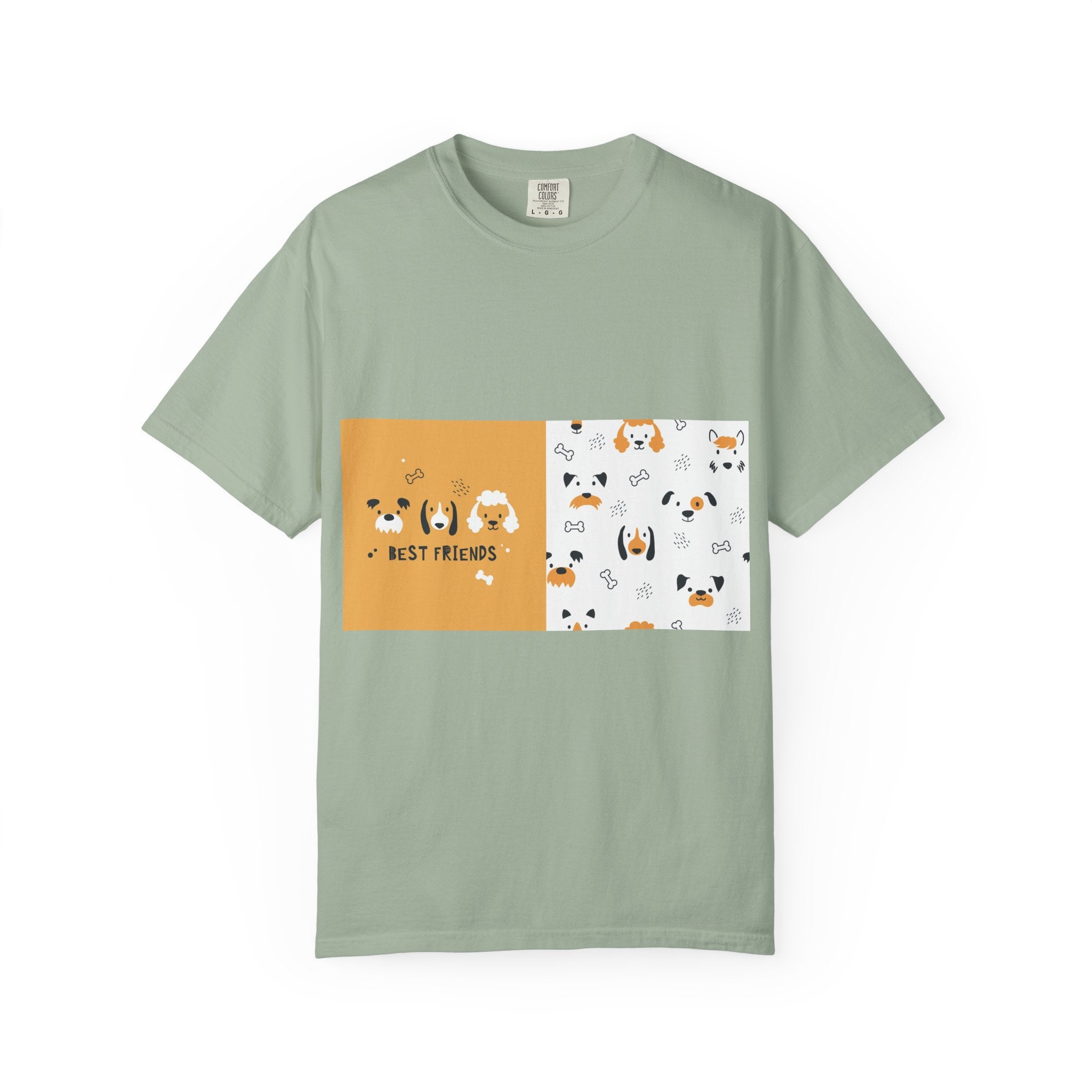 Best Friends Dog Pattern T-Shirt