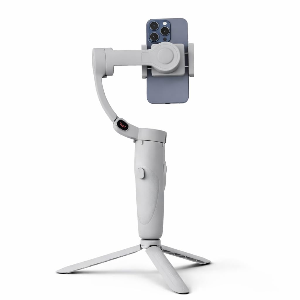 M1 3-Axis Gimbal Handheld Stabilizer for Phone Foldable Video Record Vlog Stabilizer.