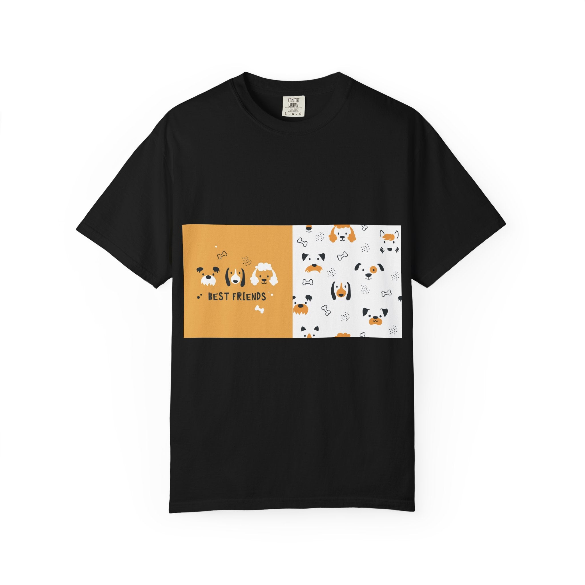 Best Friends Dog Pattern T-Shirt