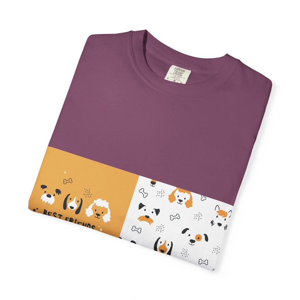 Best Friends Dog Pattern T-Shirt