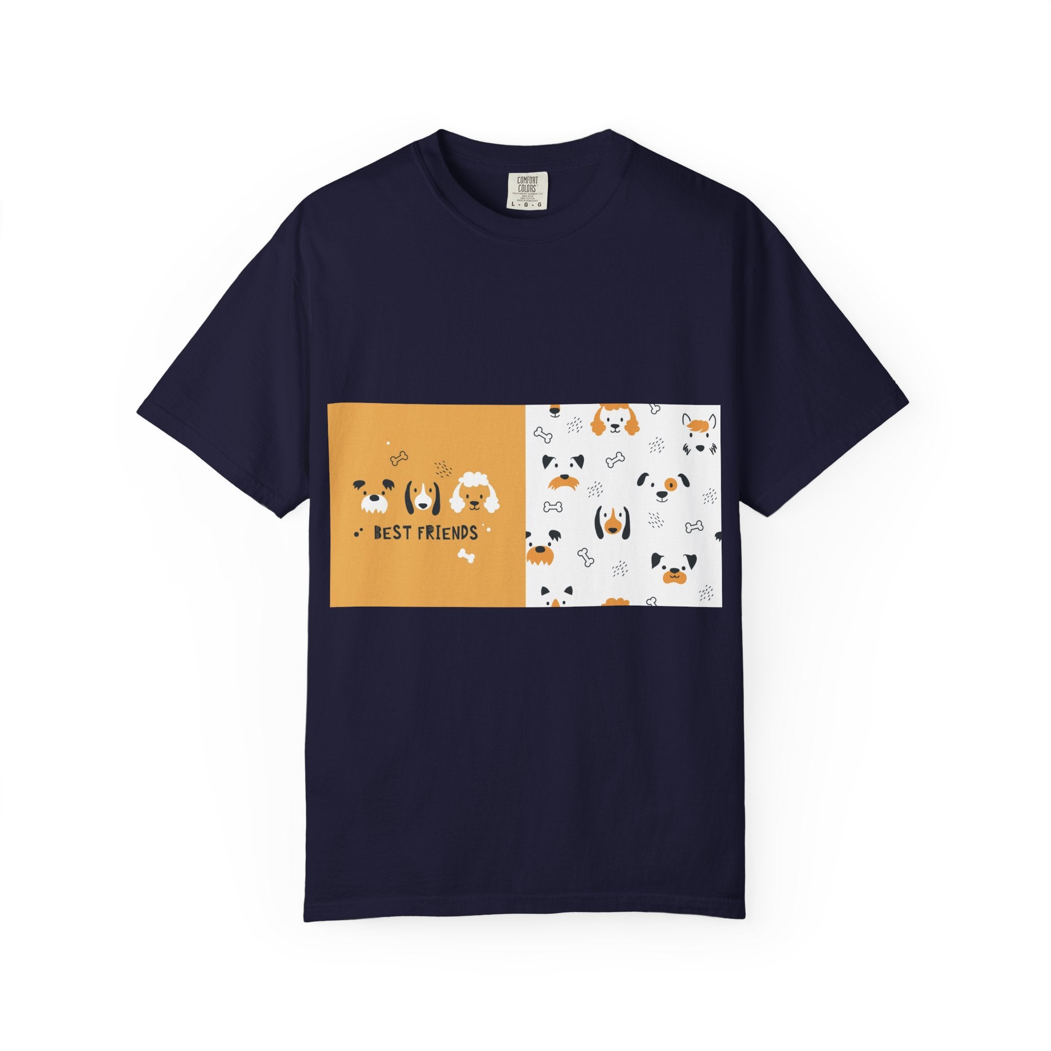 Best Friends Dog Pattern T-Shirt