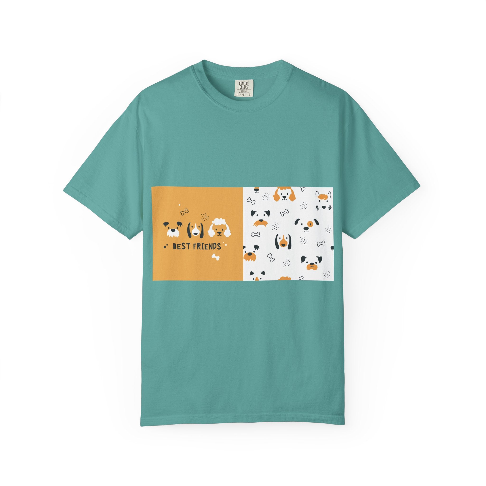 Best Friends Dog Pattern T-Shirt