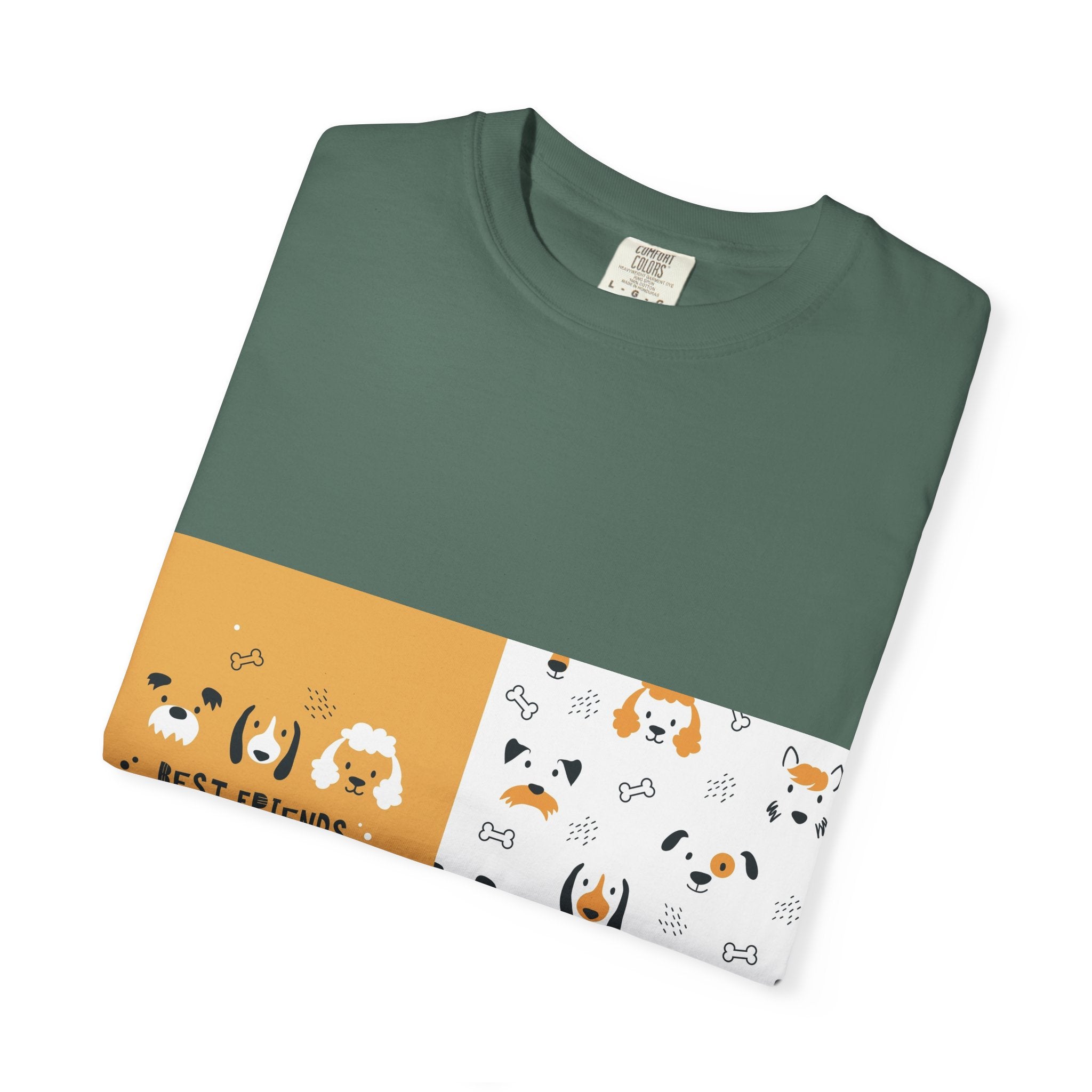 Best Friends Dog Pattern T-Shirt