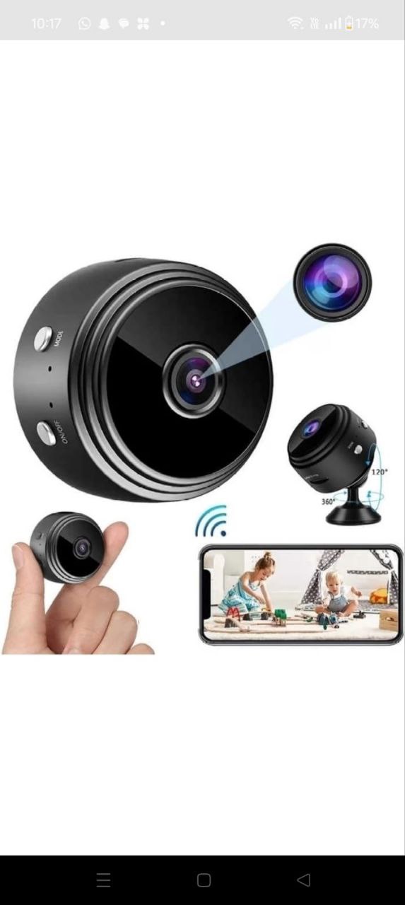 AB SmartEye Mini WiFi Security Camera – HD 1080p with Night Vision