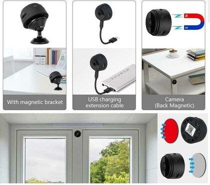 AB SmartEye Mini WiFi Security Camera – HD 1080p with Night Vision